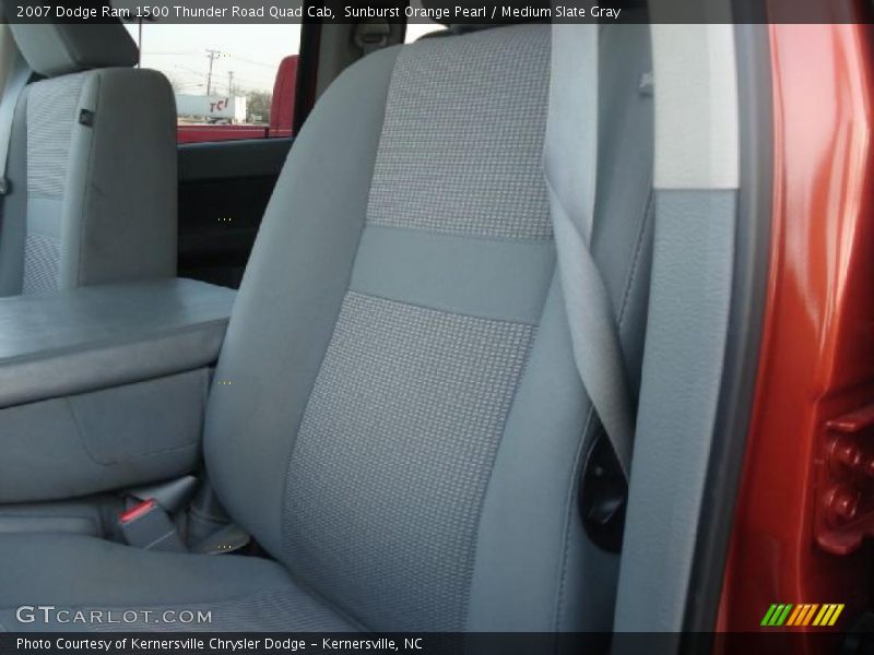 Sunburst Orange Pearl / Medium Slate Gray 2007 Dodge Ram 1500 Thunder Road Quad Cab