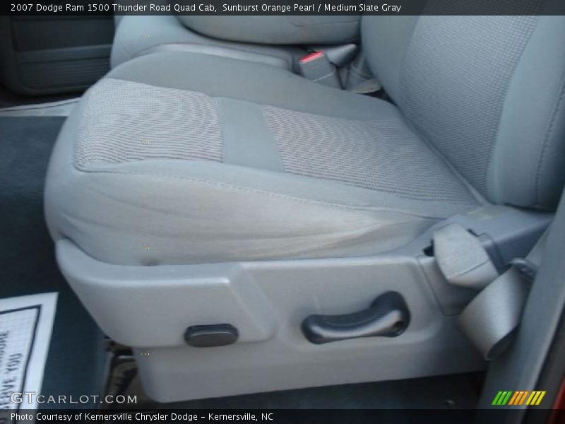 Sunburst Orange Pearl / Medium Slate Gray 2007 Dodge Ram 1500 Thunder Road Quad Cab