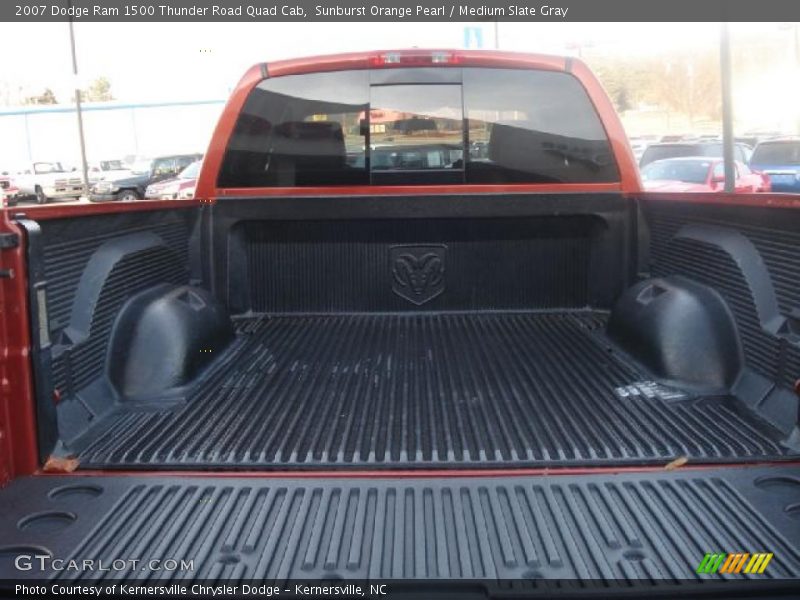 Sunburst Orange Pearl / Medium Slate Gray 2007 Dodge Ram 1500 Thunder Road Quad Cab