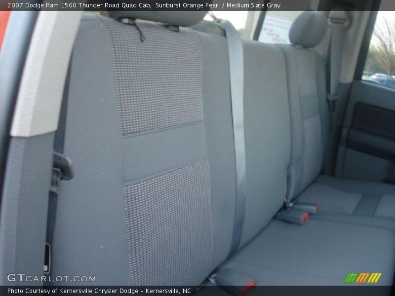 Sunburst Orange Pearl / Medium Slate Gray 2007 Dodge Ram 1500 Thunder Road Quad Cab