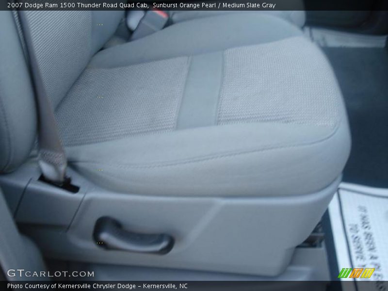 Sunburst Orange Pearl / Medium Slate Gray 2007 Dodge Ram 1500 Thunder Road Quad Cab