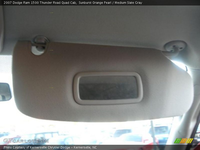 Sunburst Orange Pearl / Medium Slate Gray 2007 Dodge Ram 1500 Thunder Road Quad Cab
