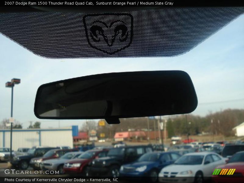 Sunburst Orange Pearl / Medium Slate Gray 2007 Dodge Ram 1500 Thunder Road Quad Cab