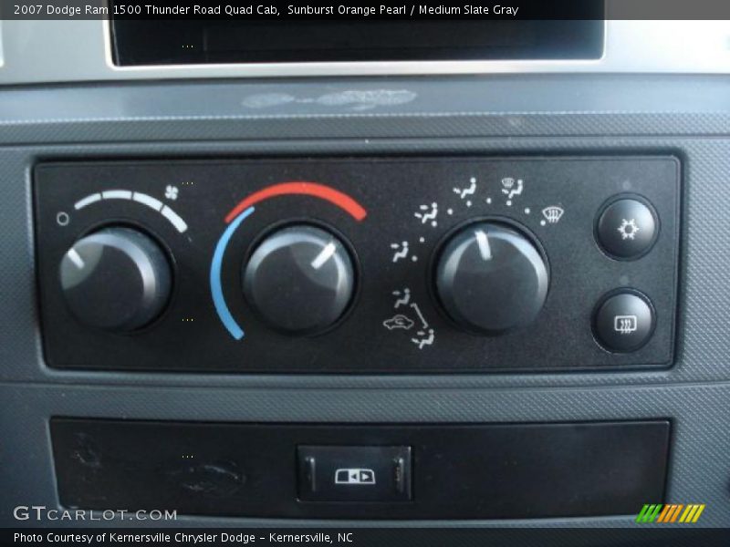 Sunburst Orange Pearl / Medium Slate Gray 2007 Dodge Ram 1500 Thunder Road Quad Cab