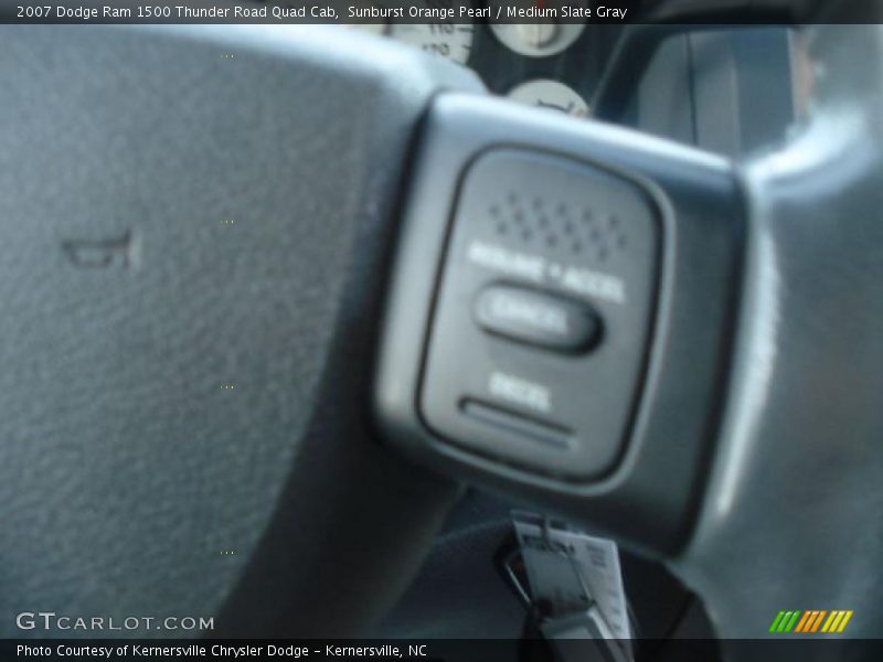 Sunburst Orange Pearl / Medium Slate Gray 2007 Dodge Ram 1500 Thunder Road Quad Cab