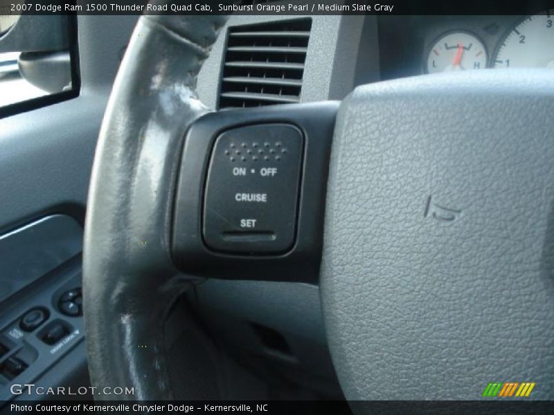 Sunburst Orange Pearl / Medium Slate Gray 2007 Dodge Ram 1500 Thunder Road Quad Cab