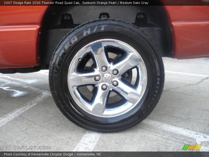 Sunburst Orange Pearl / Medium Slate Gray 2007 Dodge Ram 1500 Thunder Road Quad Cab