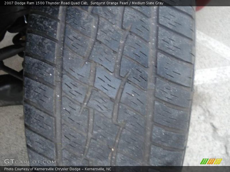 Sunburst Orange Pearl / Medium Slate Gray 2007 Dodge Ram 1500 Thunder Road Quad Cab