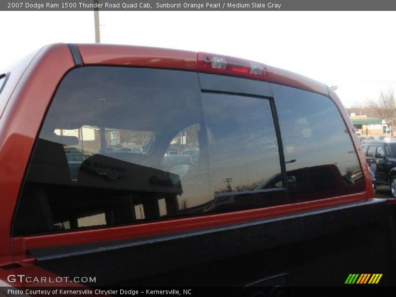 Sunburst Orange Pearl / Medium Slate Gray 2007 Dodge Ram 1500 Thunder Road Quad Cab