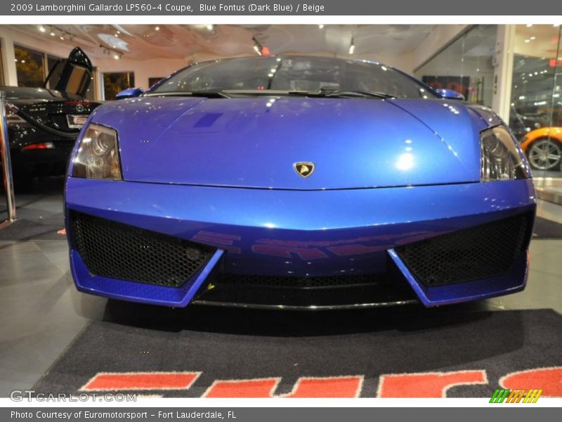 Blue Fontus (Dark Blue) / Beige 2009 Lamborghini Gallardo LP560-4 Coupe