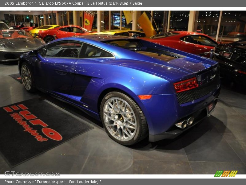 Blue Fontus (Dark Blue) / Beige 2009 Lamborghini Gallardo LP560-4 Coupe