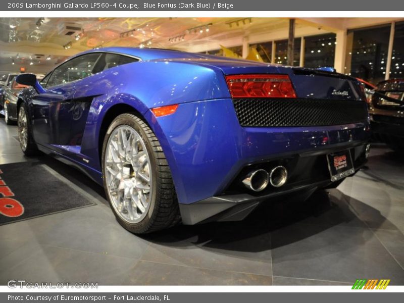 Blue Fontus (Dark Blue) / Beige 2009 Lamborghini Gallardo LP560-4 Coupe