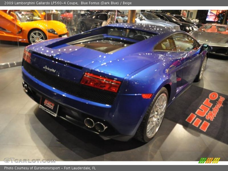 Blue Fontus (Dark Blue) / Beige 2009 Lamborghini Gallardo LP560-4 Coupe