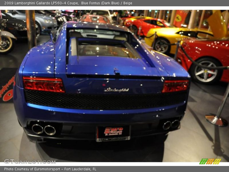 Blue Fontus (Dark Blue) / Beige 2009 Lamborghini Gallardo LP560-4 Coupe