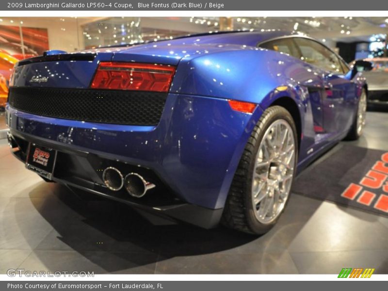 Blue Fontus (Dark Blue) / Beige 2009 Lamborghini Gallardo LP560-4 Coupe