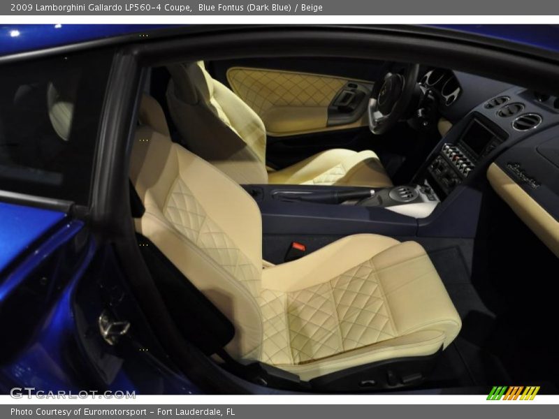 Blue Fontus (Dark Blue) / Beige 2009 Lamborghini Gallardo LP560-4 Coupe