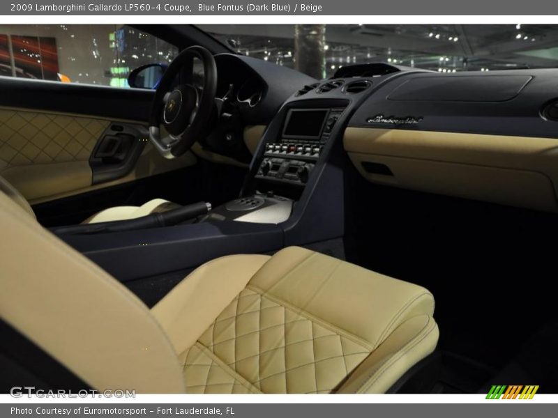 Blue Fontus (Dark Blue) / Beige 2009 Lamborghini Gallardo LP560-4 Coupe