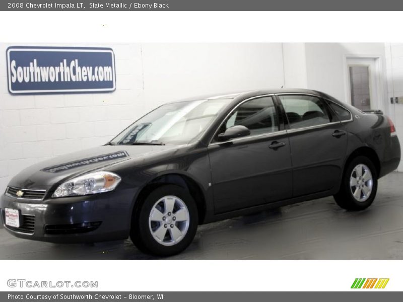 Slate Metallic / Ebony Black 2008 Chevrolet Impala LT