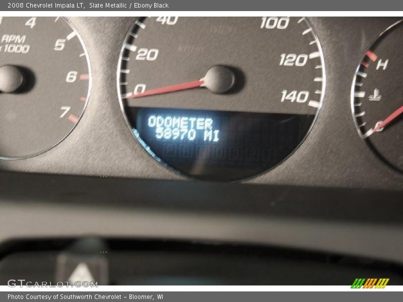 Slate Metallic / Ebony Black 2008 Chevrolet Impala LT