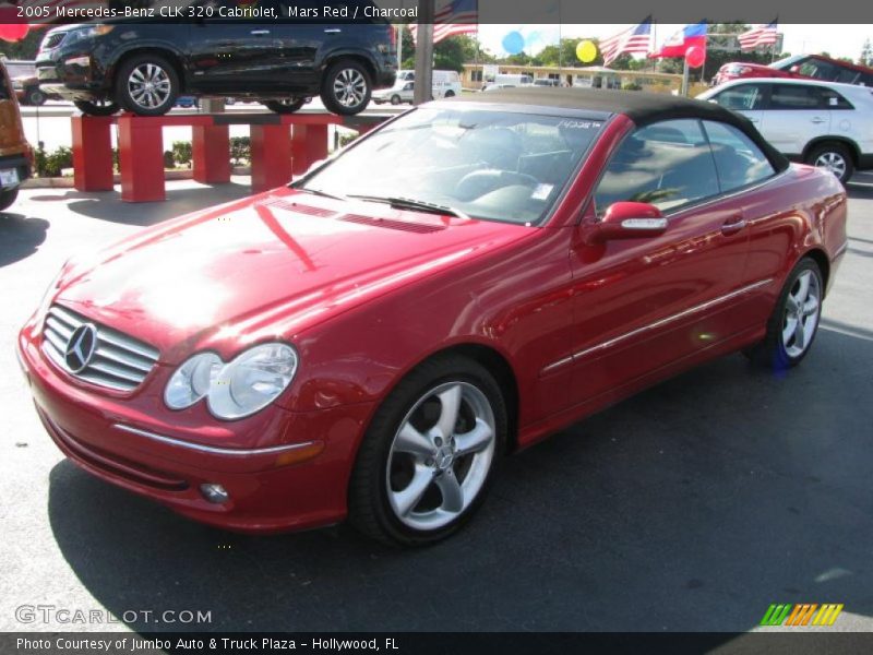 Mars Red / Charcoal 2005 Mercedes-Benz CLK 320 Cabriolet
