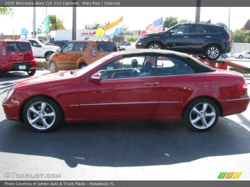 Mars Red / Charcoal 2005 Mercedes-Benz CLK 320 Cabriolet