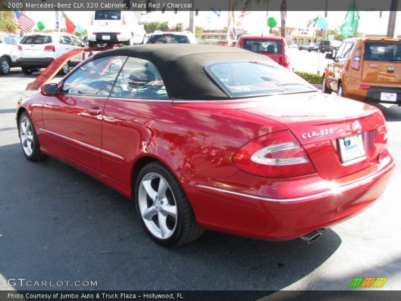 Mars Red / Charcoal 2005 Mercedes-Benz CLK 320 Cabriolet