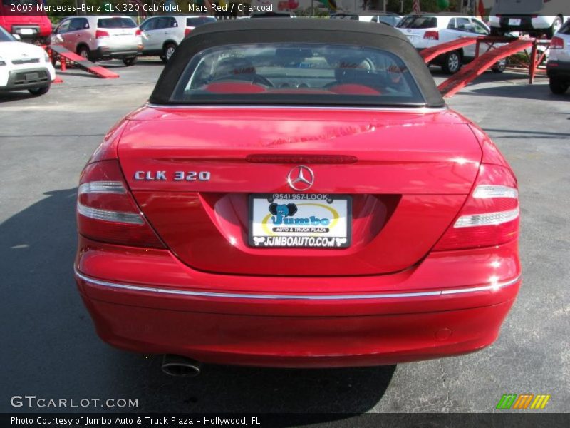 Mars Red / Charcoal 2005 Mercedes-Benz CLK 320 Cabriolet