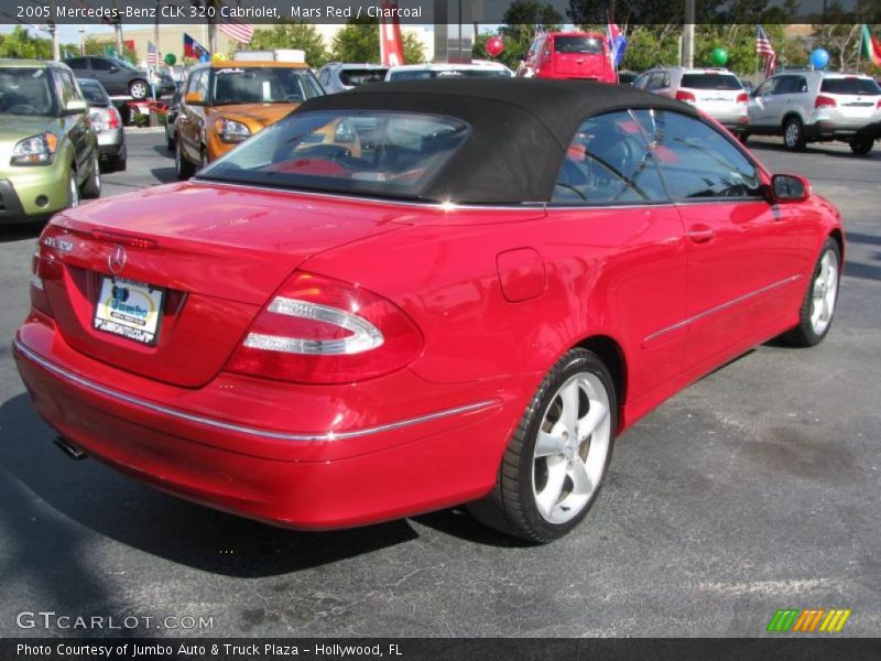 Mars Red / Charcoal 2005 Mercedes-Benz CLK 320 Cabriolet