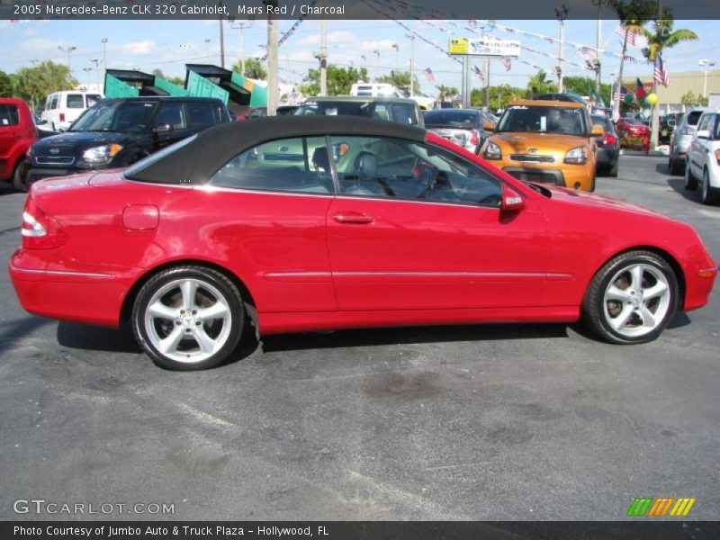 Mars Red / Charcoal 2005 Mercedes-Benz CLK 320 Cabriolet
