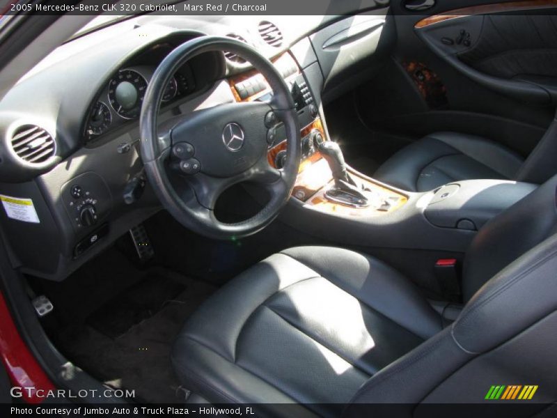 Mars Red / Charcoal 2005 Mercedes-Benz CLK 320 Cabriolet