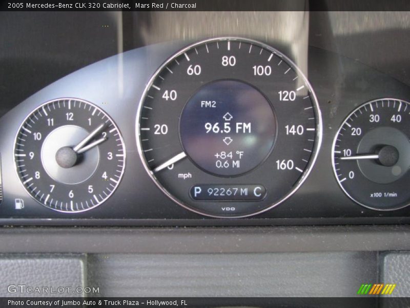 Mars Red / Charcoal 2005 Mercedes-Benz CLK 320 Cabriolet