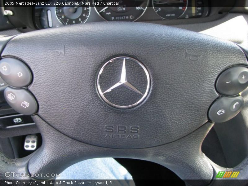 Mars Red / Charcoal 2005 Mercedes-Benz CLK 320 Cabriolet