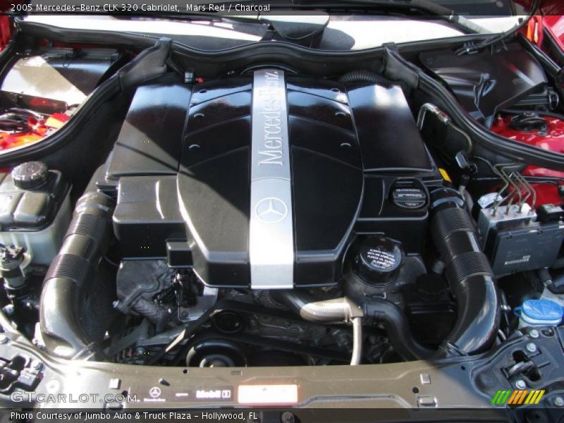 Mars Red / Charcoal 2005 Mercedes-Benz CLK 320 Cabriolet