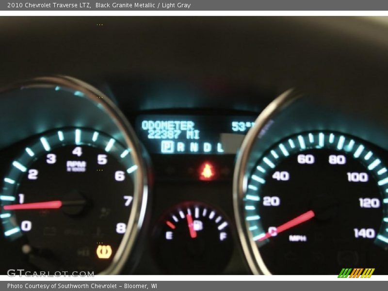 Black Granite Metallic / Light Gray 2010 Chevrolet Traverse LTZ