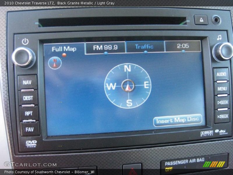 Black Granite Metallic / Light Gray 2010 Chevrolet Traverse LTZ