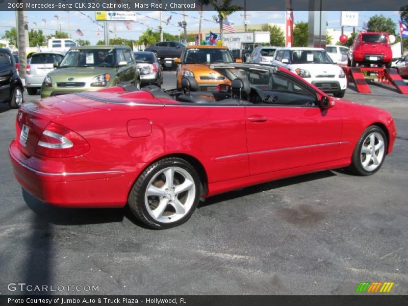 Mars Red / Charcoal 2005 Mercedes-Benz CLK 320 Cabriolet