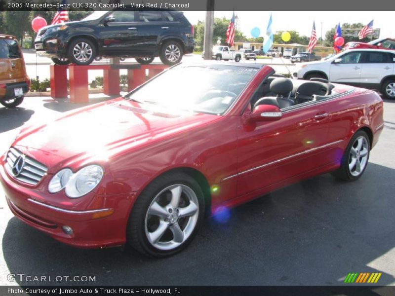 Mars Red / Charcoal 2005 Mercedes-Benz CLK 320 Cabriolet