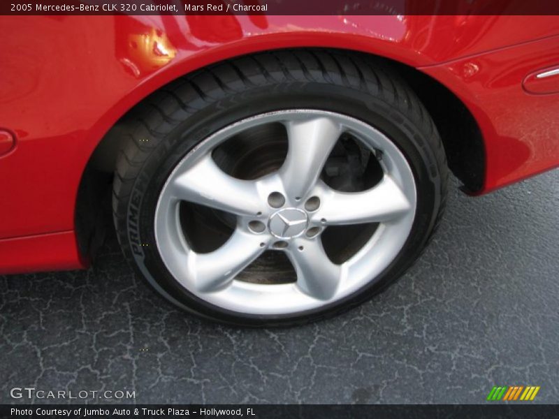 Mars Red / Charcoal 2005 Mercedes-Benz CLK 320 Cabriolet