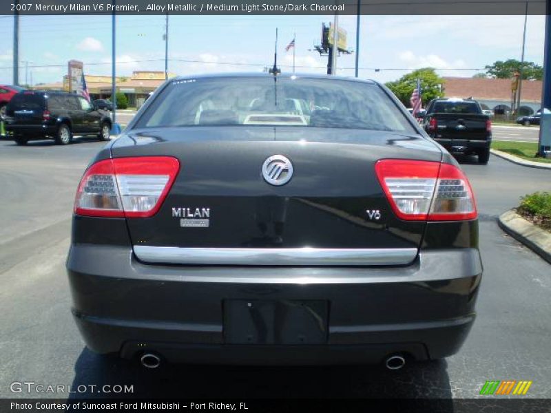 Alloy Metallic / Medium Light Stone/Dark Charcoal 2007 Mercury Milan V6 Premier