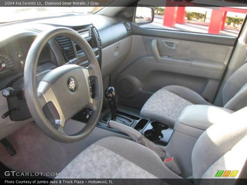 Diamond Silver Metallic / Gray 2004 Kia Sorento LX