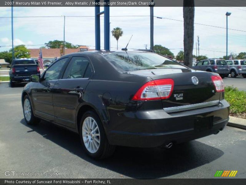Alloy Metallic / Medium Light Stone/Dark Charcoal 2007 Mercury Milan V6 Premier