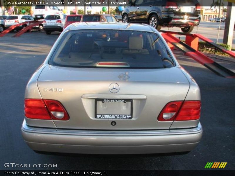 Brilliant Silver Metallic / Parchment 1999 Mercedes-Benz E 430 Sedan