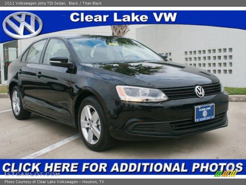 Black / Titan Black 2011 Volkswagen Jetta TDI Sedan