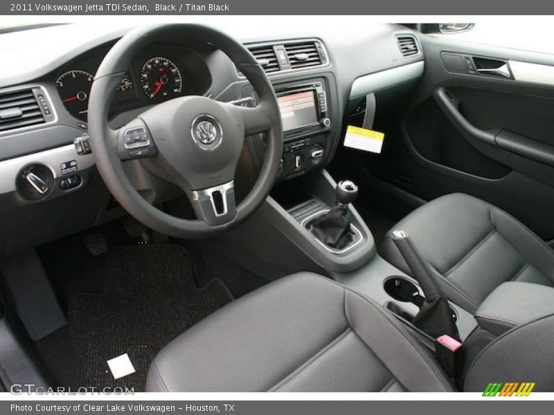 Titan Black Interior - 2011 Jetta TDI Sedan 