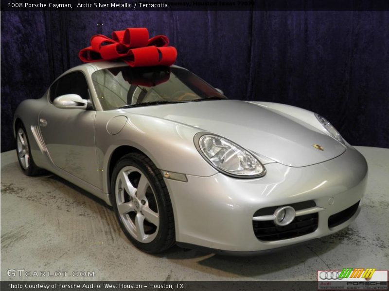 Arctic Silver Metallic / Terracotta 2008 Porsche Cayman