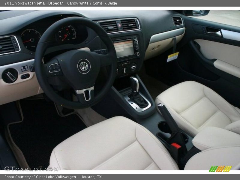 Cornsilk Beige Interior - 2011 Jetta TDI Sedan 