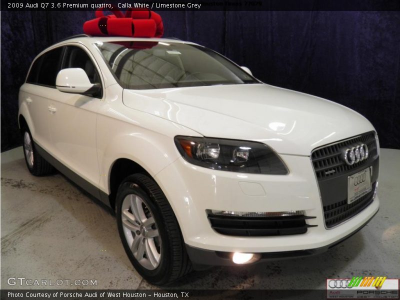 Calla White / Limestone Grey 2009 Audi Q7 3.6 Premium quattro