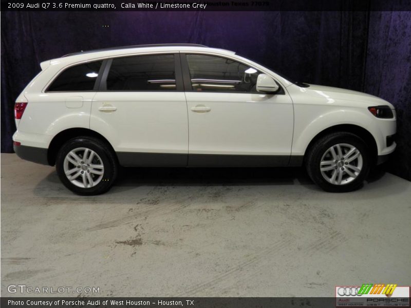 Calla White / Limestone Grey 2009 Audi Q7 3.6 Premium quattro
