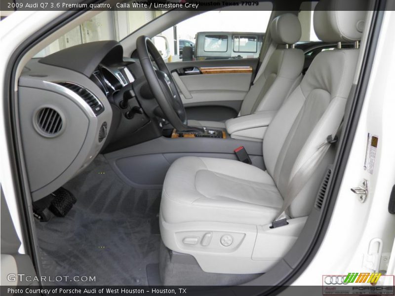 Calla White / Limestone Grey 2009 Audi Q7 3.6 Premium quattro