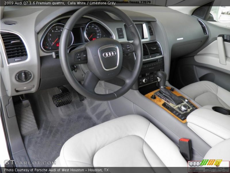 Calla White / Limestone Grey 2009 Audi Q7 3.6 Premium quattro